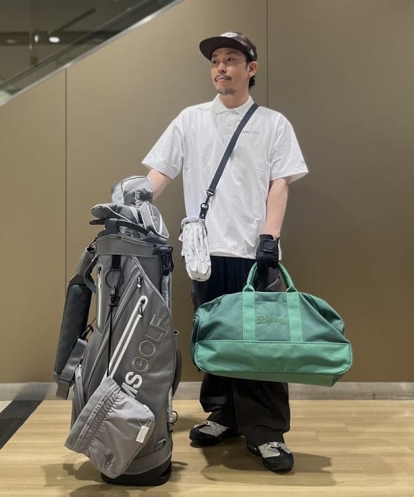 BEAMS GOLF | キャンバス ボストンバッグ 2 シューズケース 兼用 ユニ
