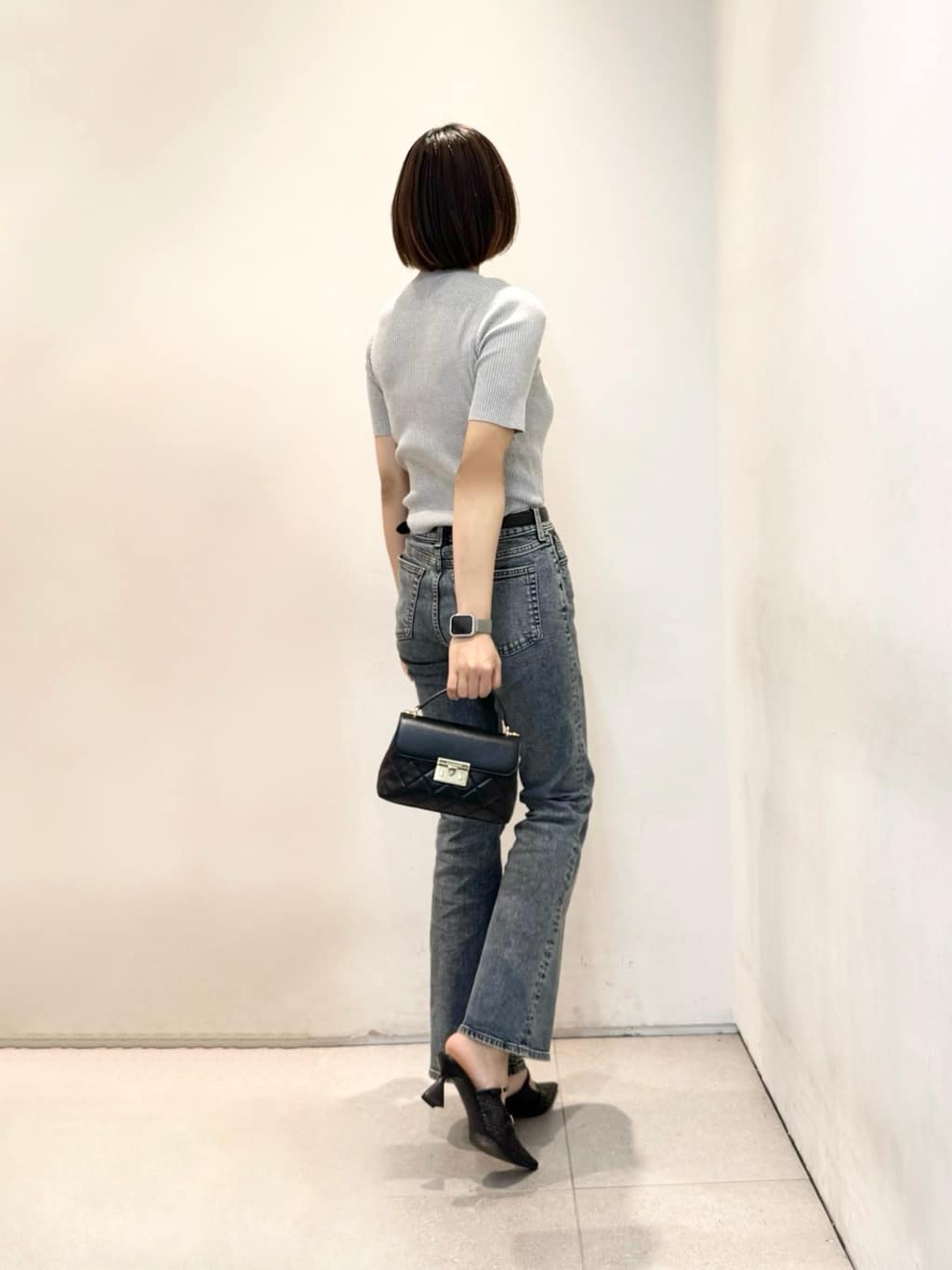 CHARLES & KEITHのAlva アルヴァ キルトチェーンストラップトップ