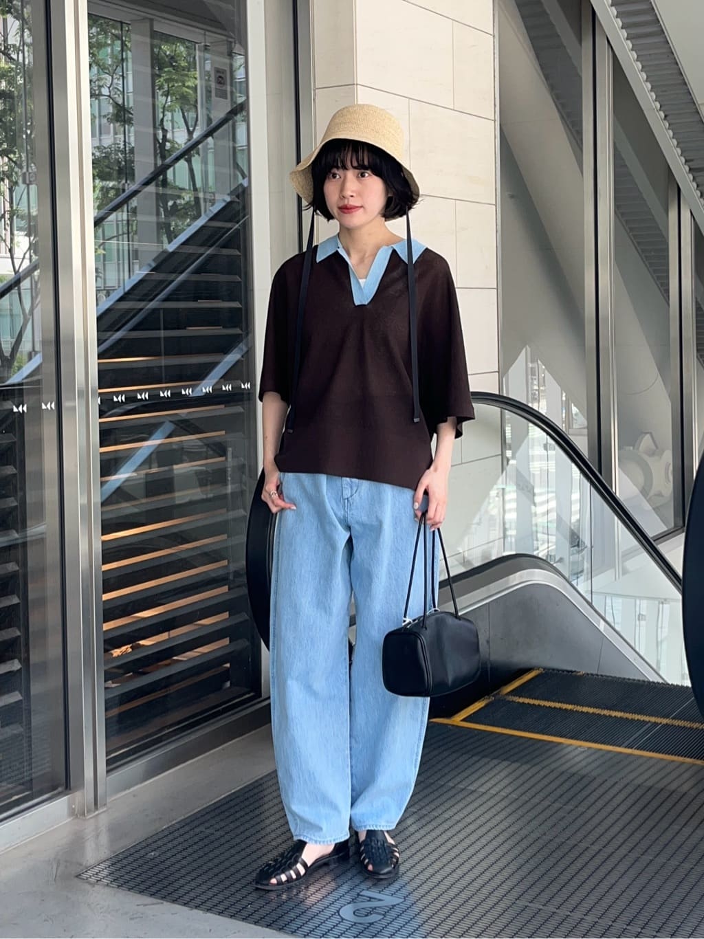 UNITED ARROWS | スキッパー ドルマンスリーブ ニット -ウォッシャブル