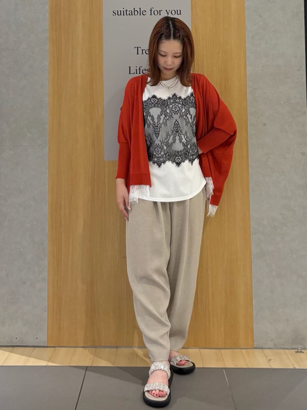 Vin | レースドッキングTシャツ | Rakuten Fashion(楽天ファッション