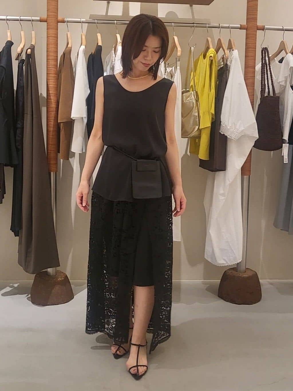 GALLARDAGALANTEのケミカルレースラップスカートを使ったコーディネートを紹介します。｜Rakuten Fashion(楽天ファッション／旧楽天ブランドアベニュー)7251198