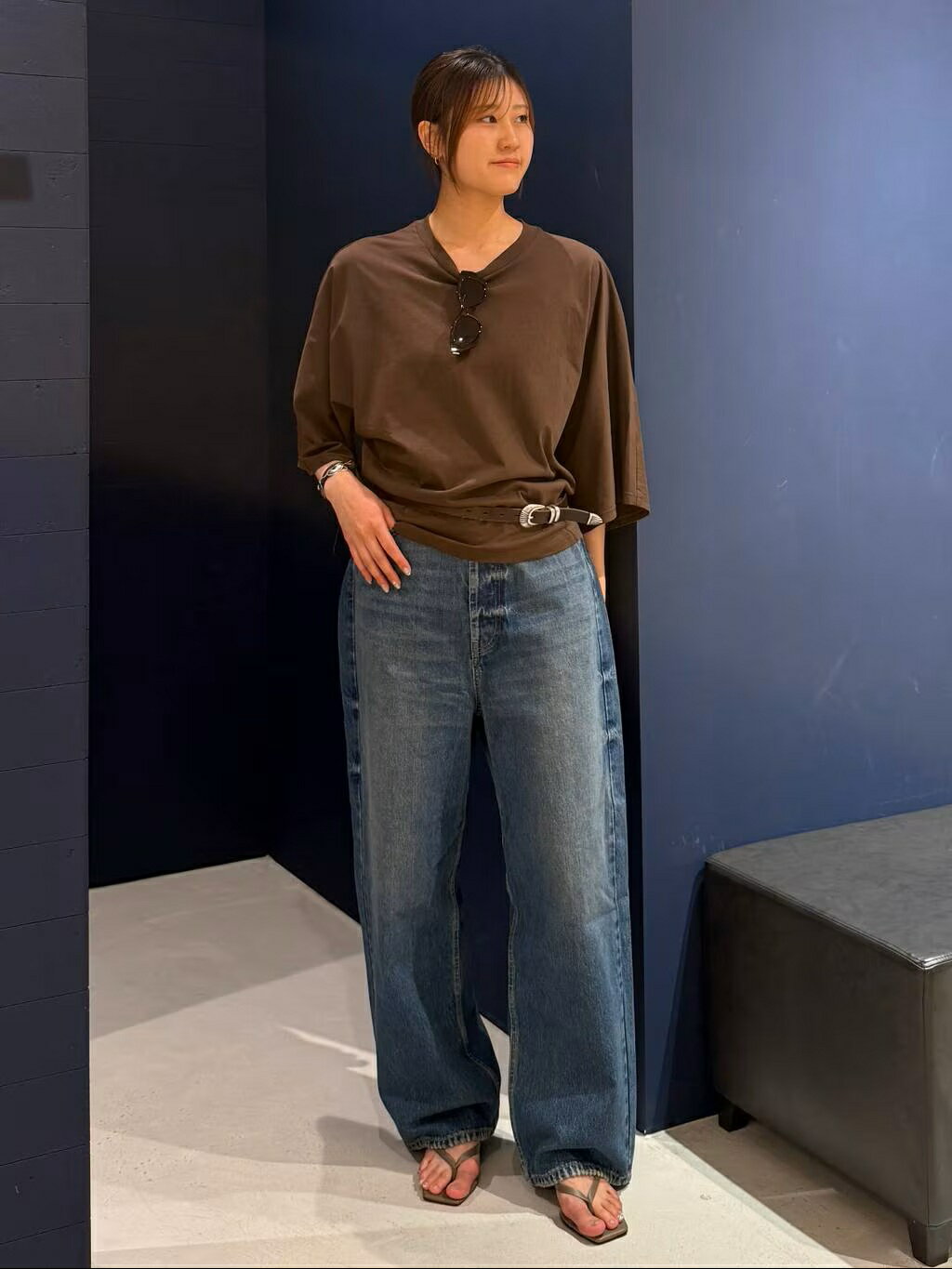 美品⭐︎ Curensologyワイドルーズデニムパンツ 38 Curensology(カレンソロジー)｜〈&RC〉ワイドルーズデニムパンツ