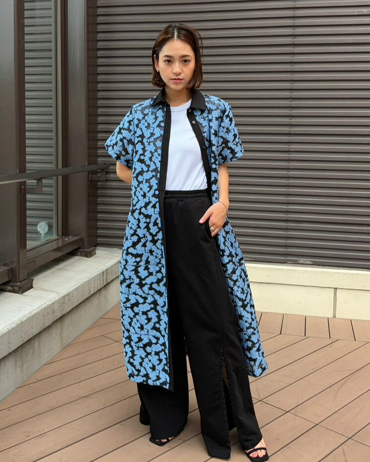 LE CIEL BLEU | シアージャカードドレス / Sheer Jacquard Dress