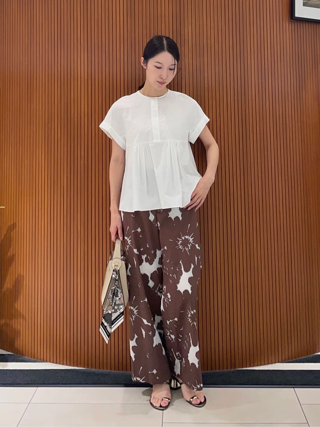 TOMORROWLAND | ボーダーサッカー サックブラウス | Rakuten Fashion