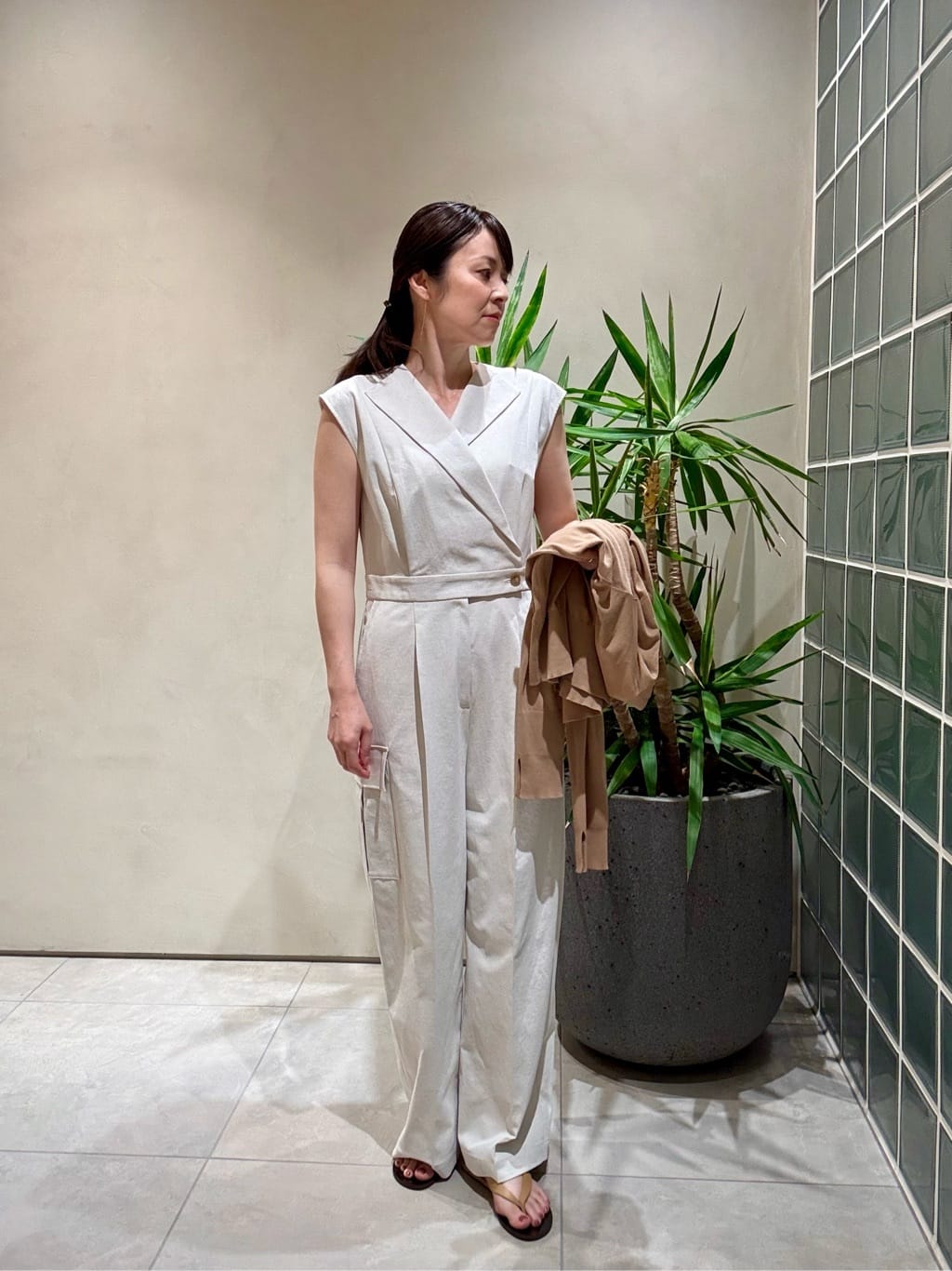 UNITED ARROWS | <conte>ラペル サイドポケット オールインワン