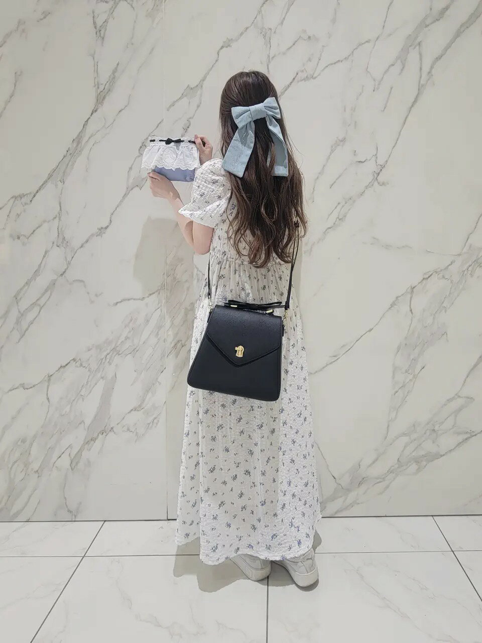 Maison de FLEUR | Alice/レースリボンポーチ | Rakuten Fashion(楽天