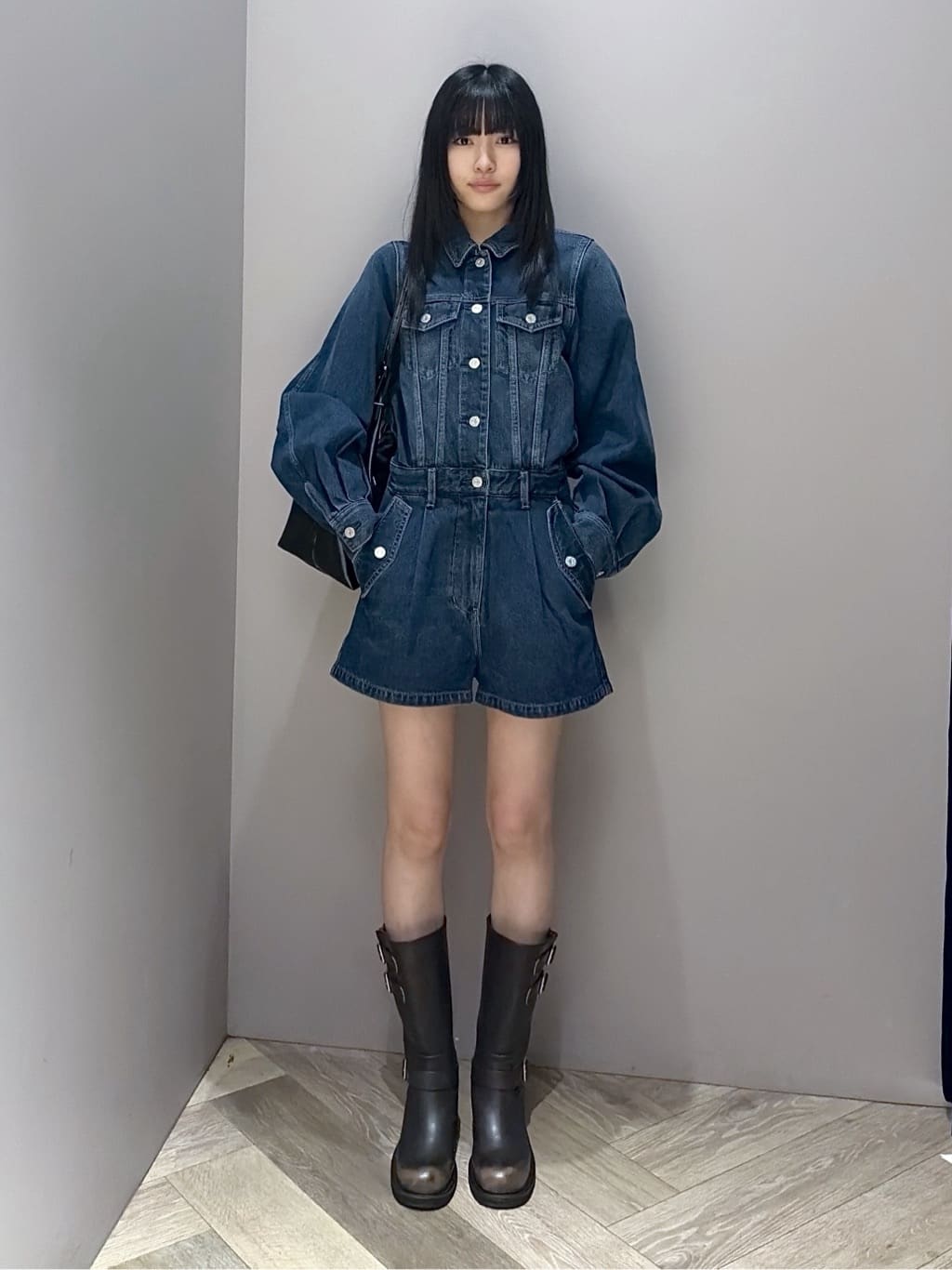 moussy | DENIM SHORT ジャンプスーツ | Rakuten Fashion(楽天