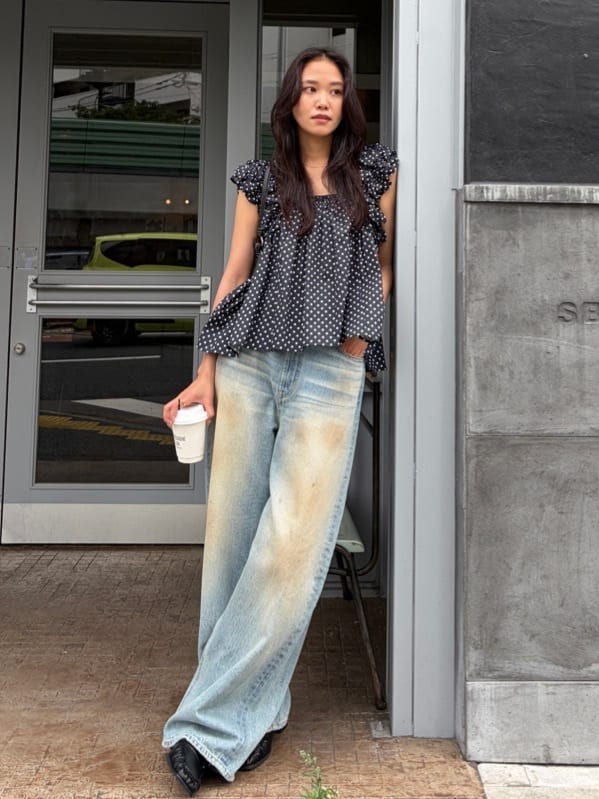 moussy | SHOULDER FRILLS トップス | Rakuten Fashion(楽天