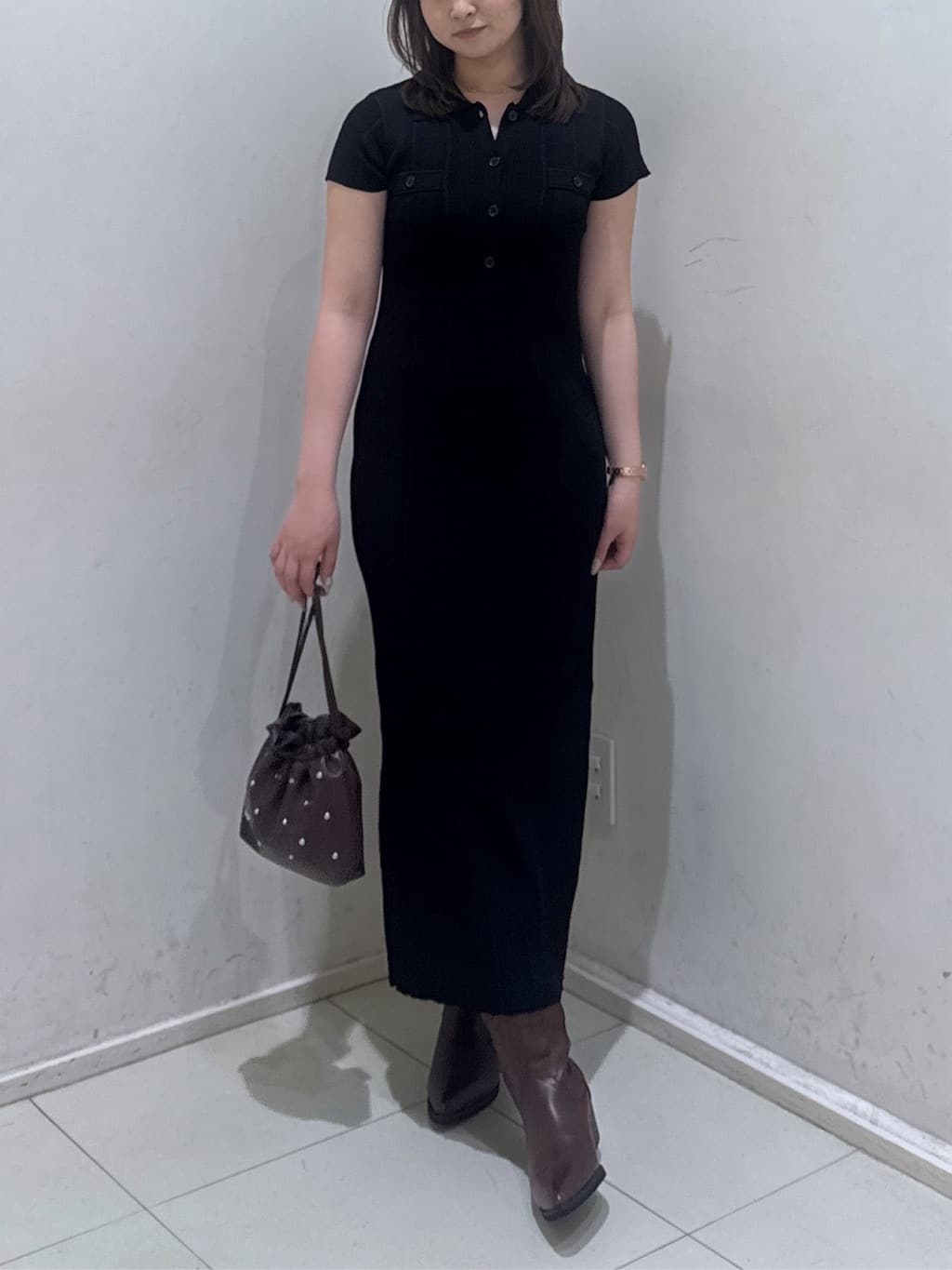 moussy | CABLE POLO KNIT ドレス | Rakuten Fashion(楽天ファッション