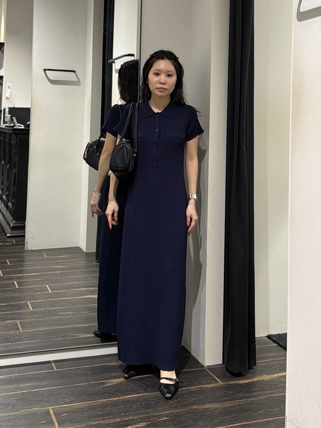 moussy | CABLE POLO KNIT ドレス | Rakuten Fashion(楽天ファッション