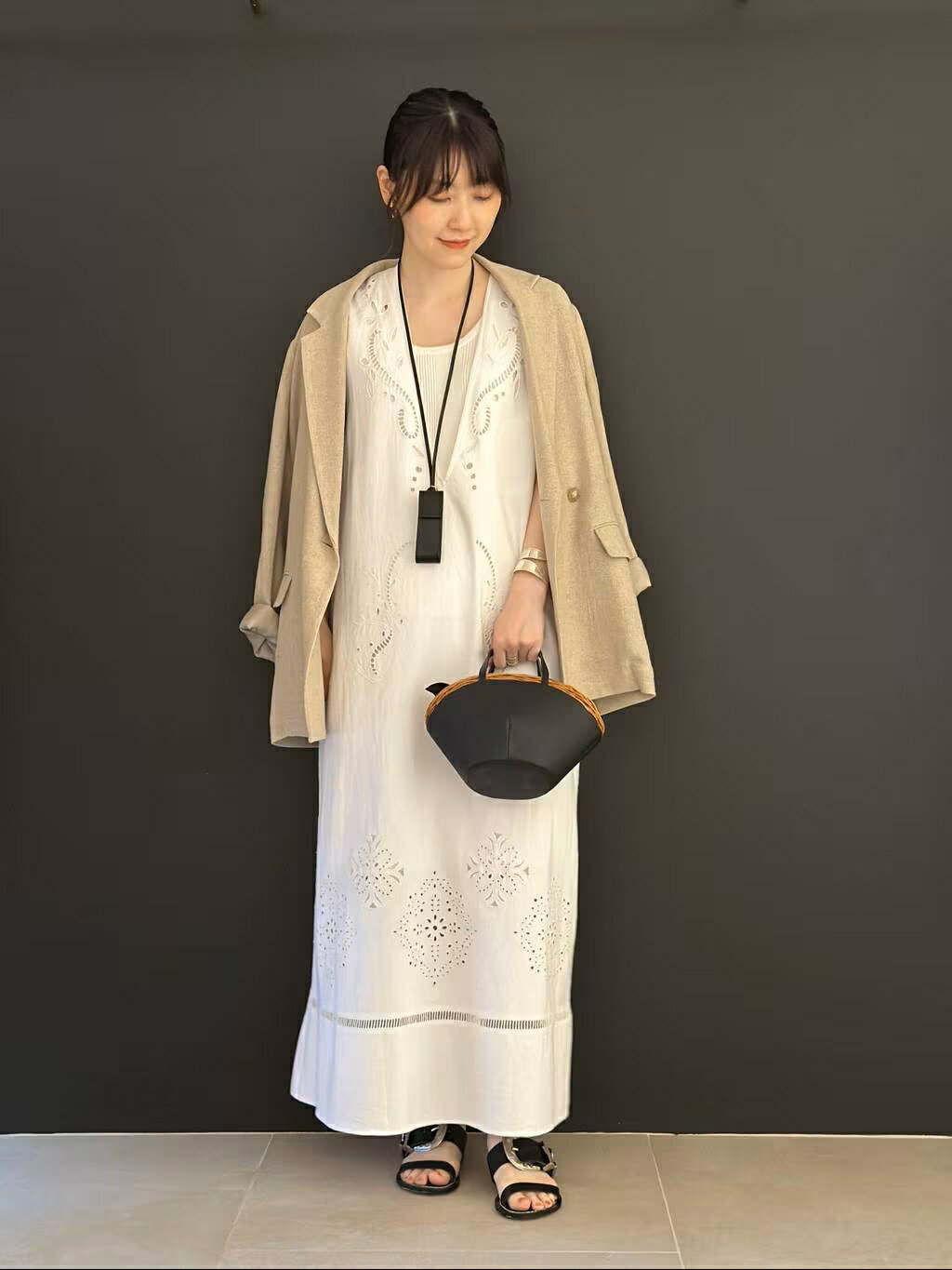 Curensology | コットンカットワークワンピース | Rakuten Fashion