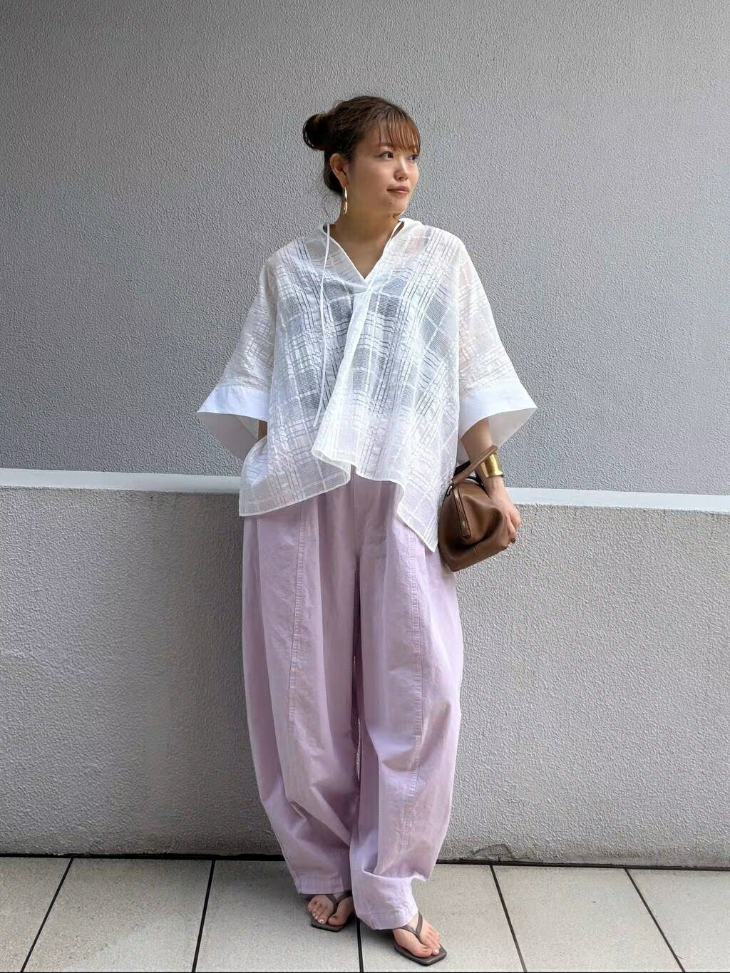Curensologyの<CSG>オーバルピアスを使ったコーディネートを紹介します。｜Rakuten Fashion(楽天ファッション／旧楽天ブランドアベニュー)7257702