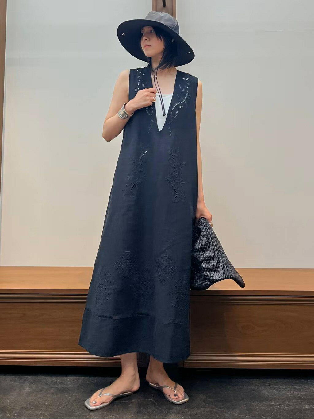Curensology | コットンカットワークワンピース | Rakuten Fashion