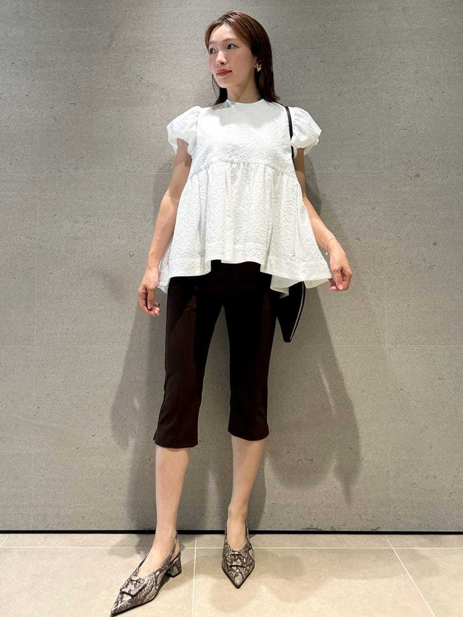Mila Owen | パフスリーブペプラムチュニックトップス | Rakuten