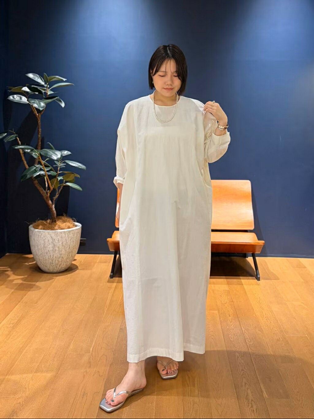 CurensologyのオーバーTワンピースを使ったコーディネートを紹介します。｜Rakuten Fashion(楽天ファッション／旧楽天ブランドアベニュー)7257751