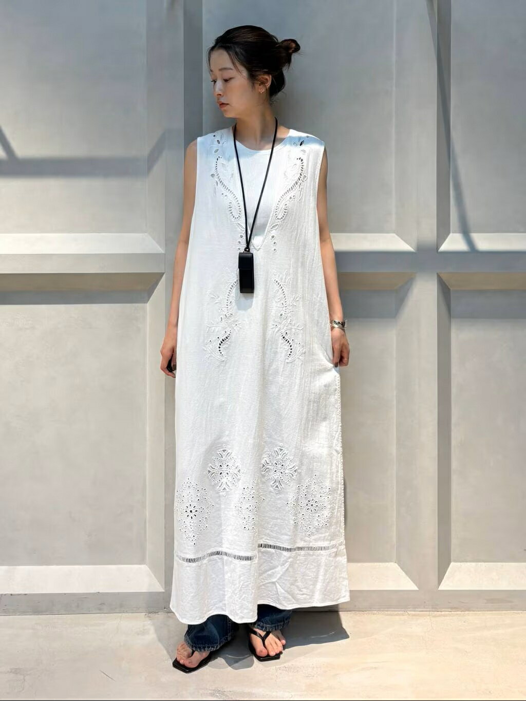 Curensology | コットンカットワークワンピース | Rakuten Fashion