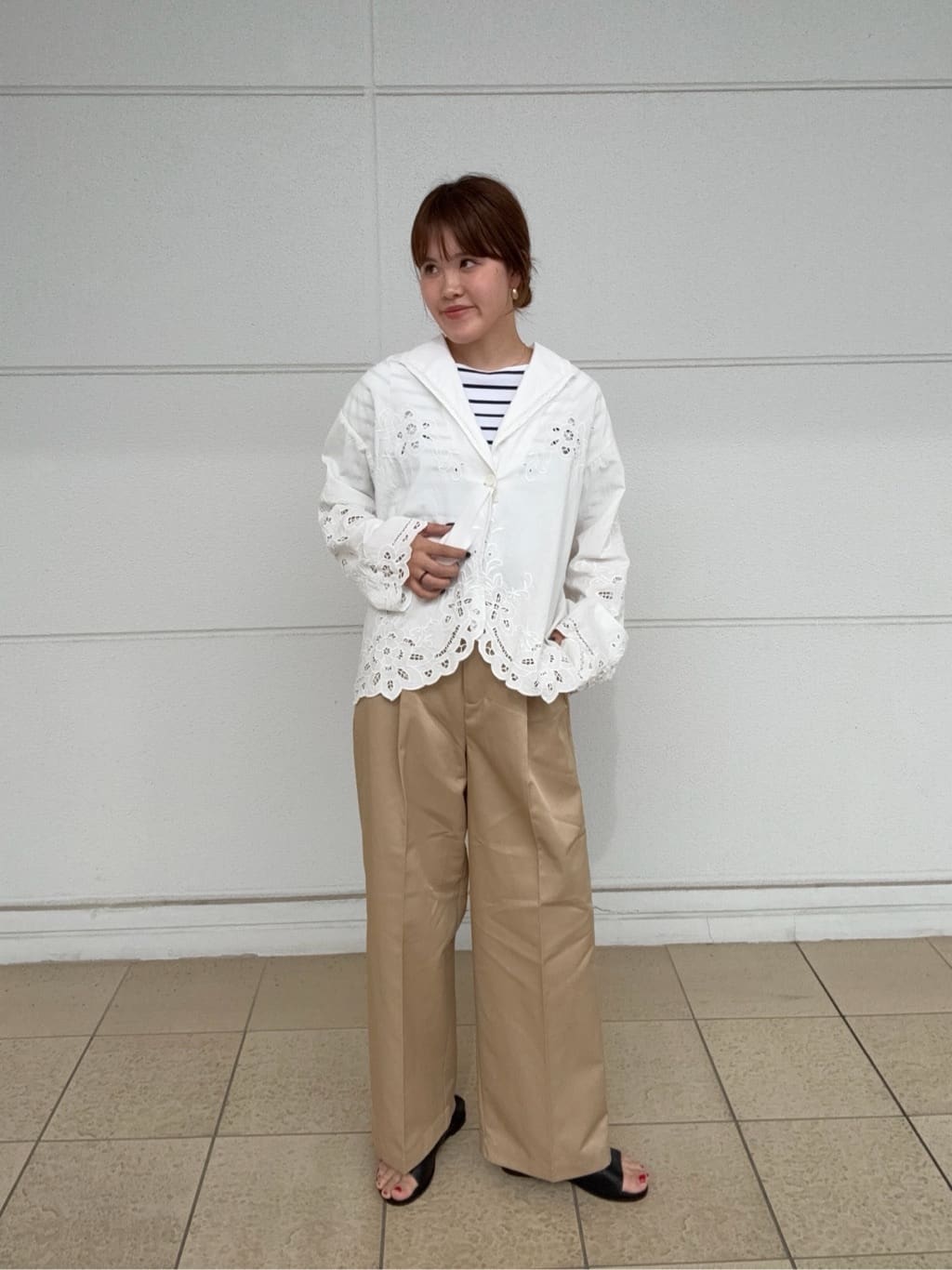 FREAK’S STOREのコットンモダール 半袖ボーダーTシャツ 全7色 S/Mを使ったコーディネートを紹介します。｜Rakuten Fashion(楽天ファッション／旧楽天ブランドアベニュー)7258794