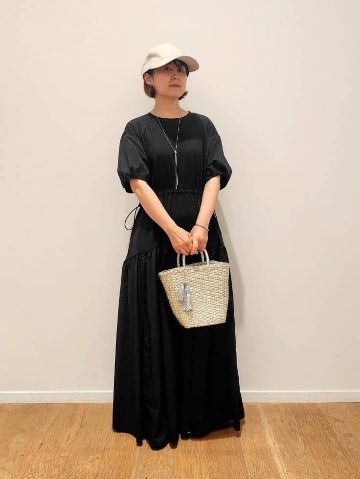 UNITED ARROWS green label relaxing | タフタ ドッキング ワンピース