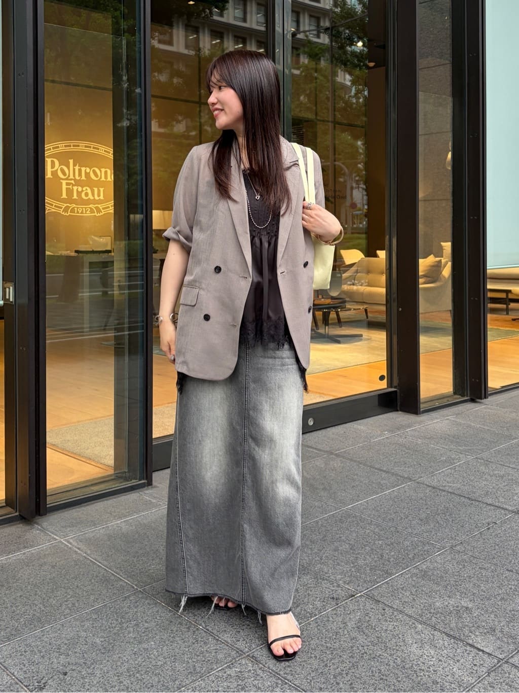 DOUDOU | ウォッシャブル5分袖シアーダブルジャケット | Rakuten