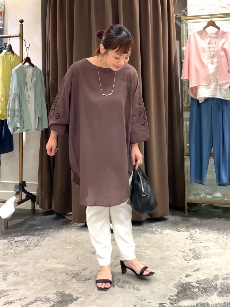 BEARDSLEY | リネンライクトラックパンツ | Rakuten Fashion(楽天