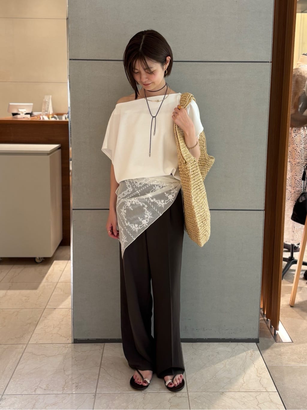 GALLARDAGALANTEの【こなれ見えを叶える】【セットアップ対応】ジャージーボートカットソーを使ったコーディネートを紹介します。｜Rakuten Fashion(楽天ファッション／旧楽天ブランドアベニュー)7260922