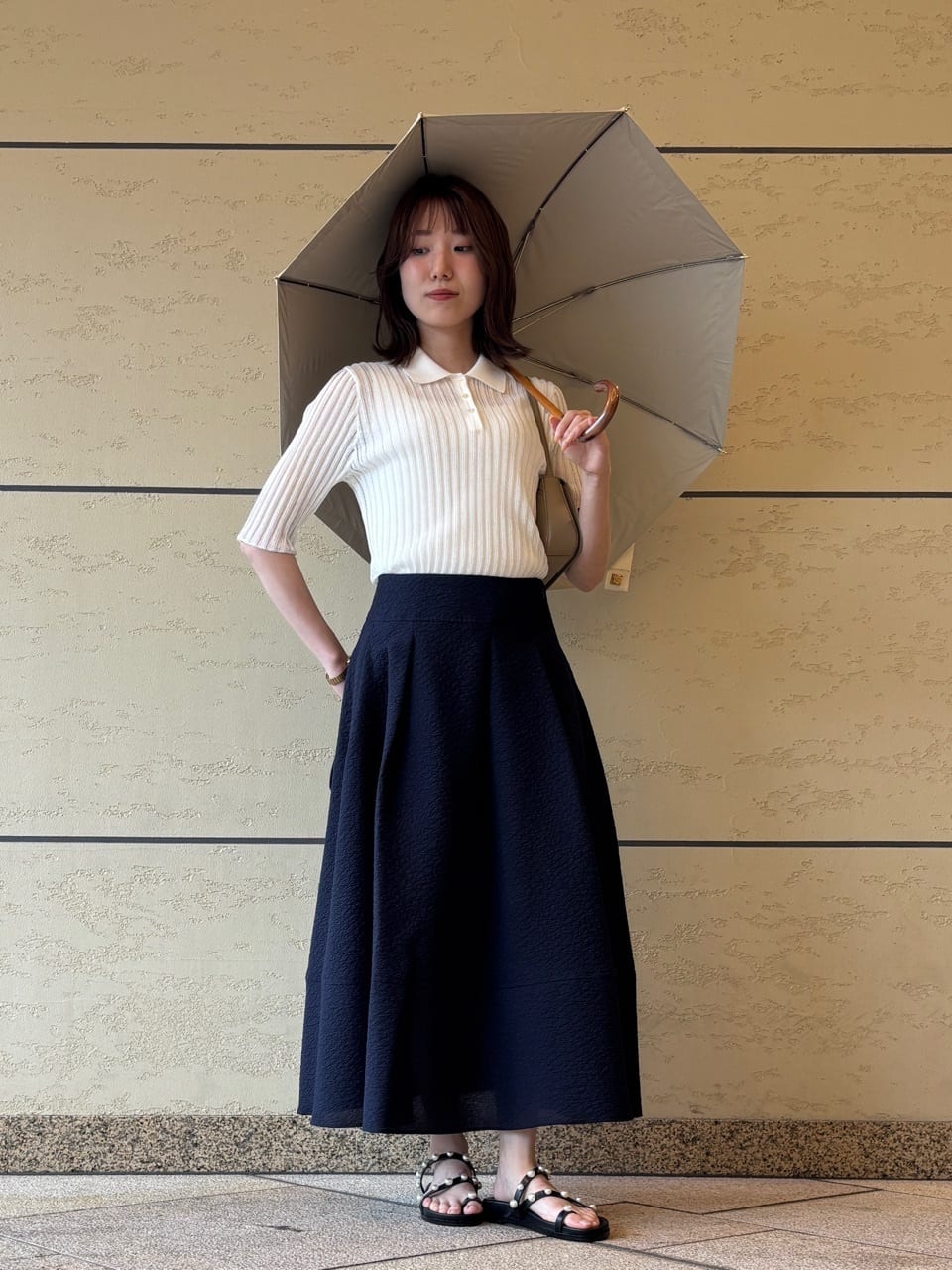 UNITED ARROWS | オーガンジー ジャガード フレアスカート