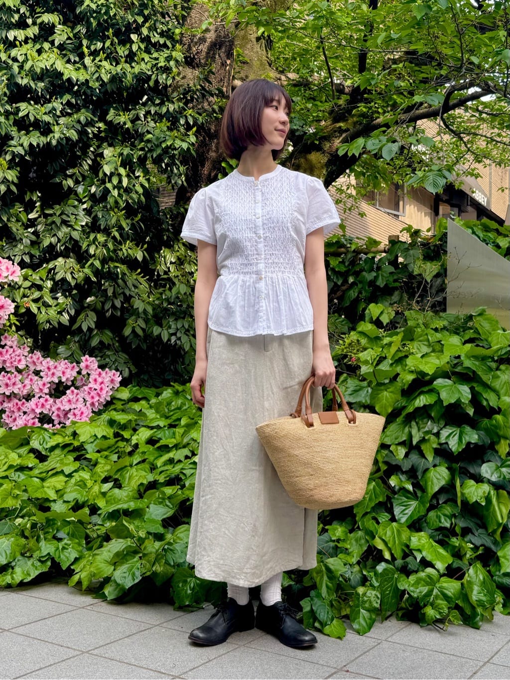 agnes b. | ラフィア 2wayトートバッグ YAX08-01 | Rakuten Fashion