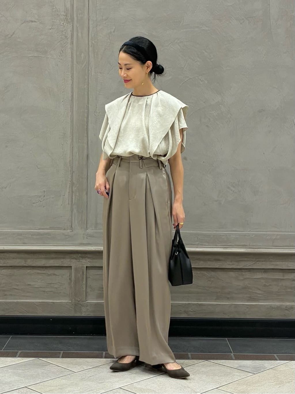 UNITED ARROWS | Spiree IAS フレア ブラウス -接触冷感 UVカット