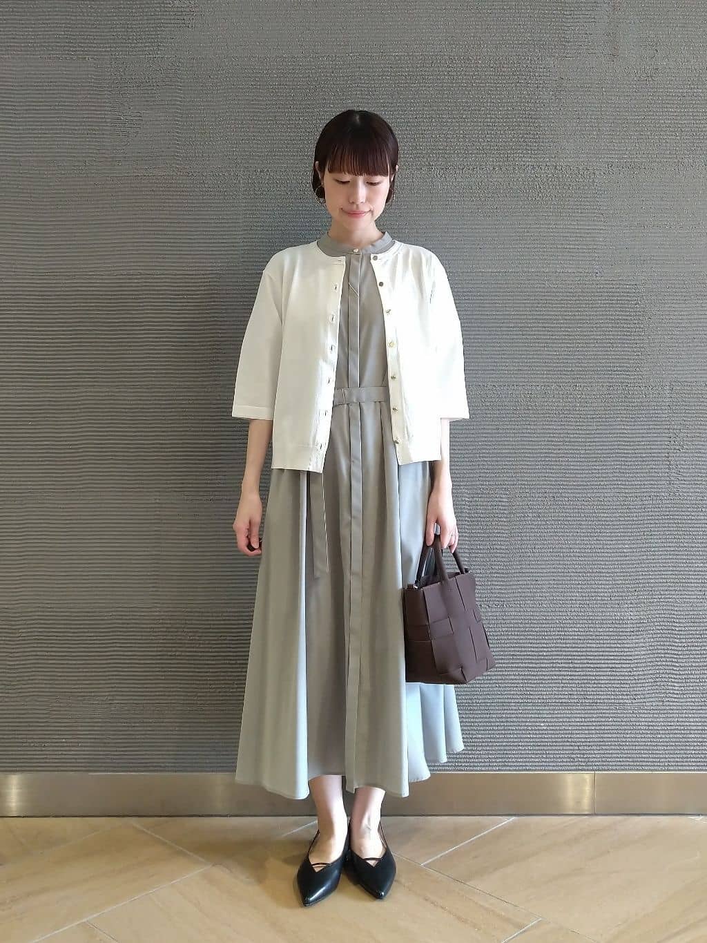 UNITED ARROWS green label relaxingのベルト フレア ワンピース
