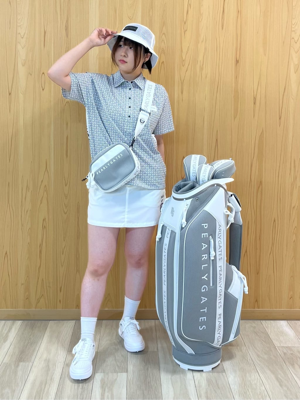PEARLY GATES | メッシュ×ラバーショルダーバッグ (UNISEX) | Rakuten