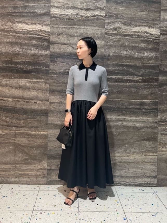 UNITED ARROWS | フィット&フレア ポロワンピース -ウォッシャブル