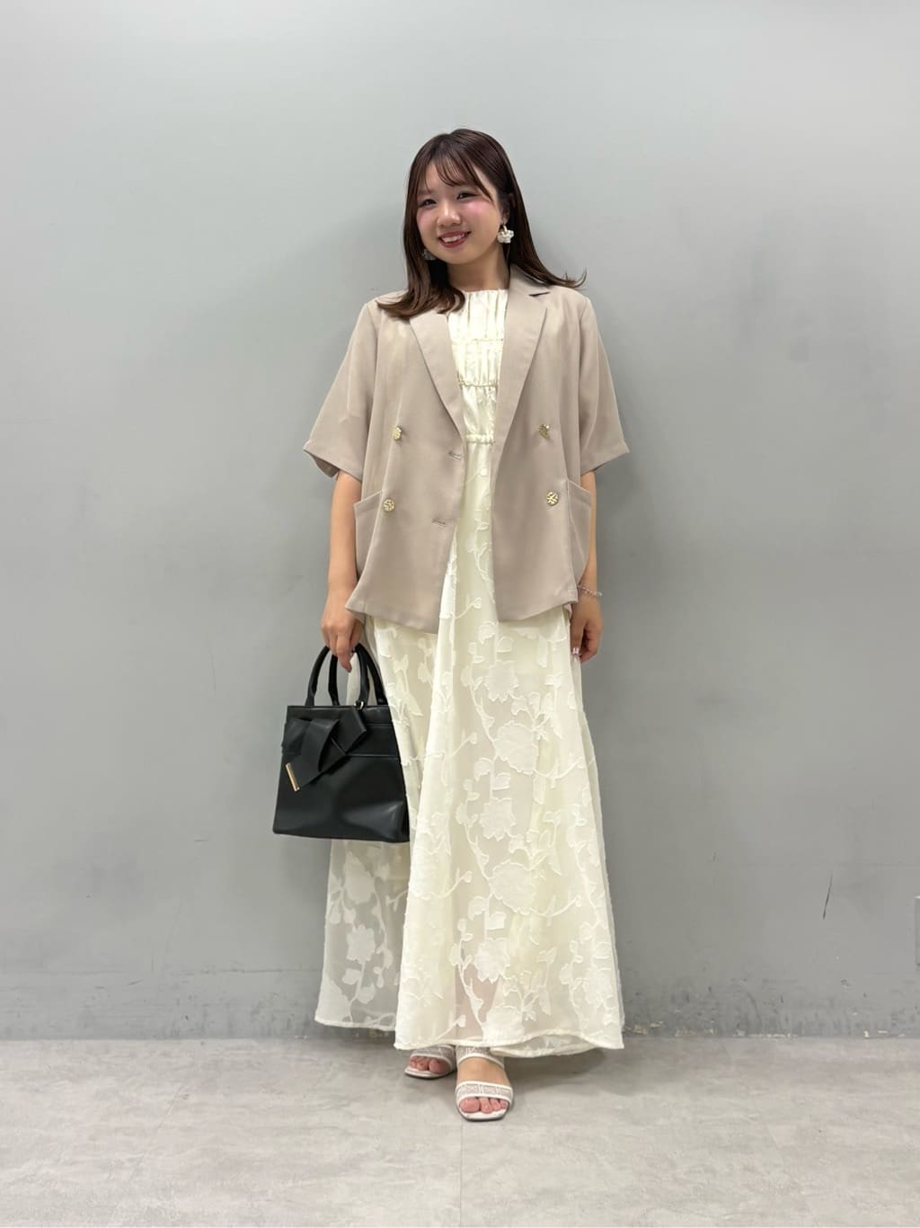 natural couture | ジャガードウエストリボンワンピース | Rakuten