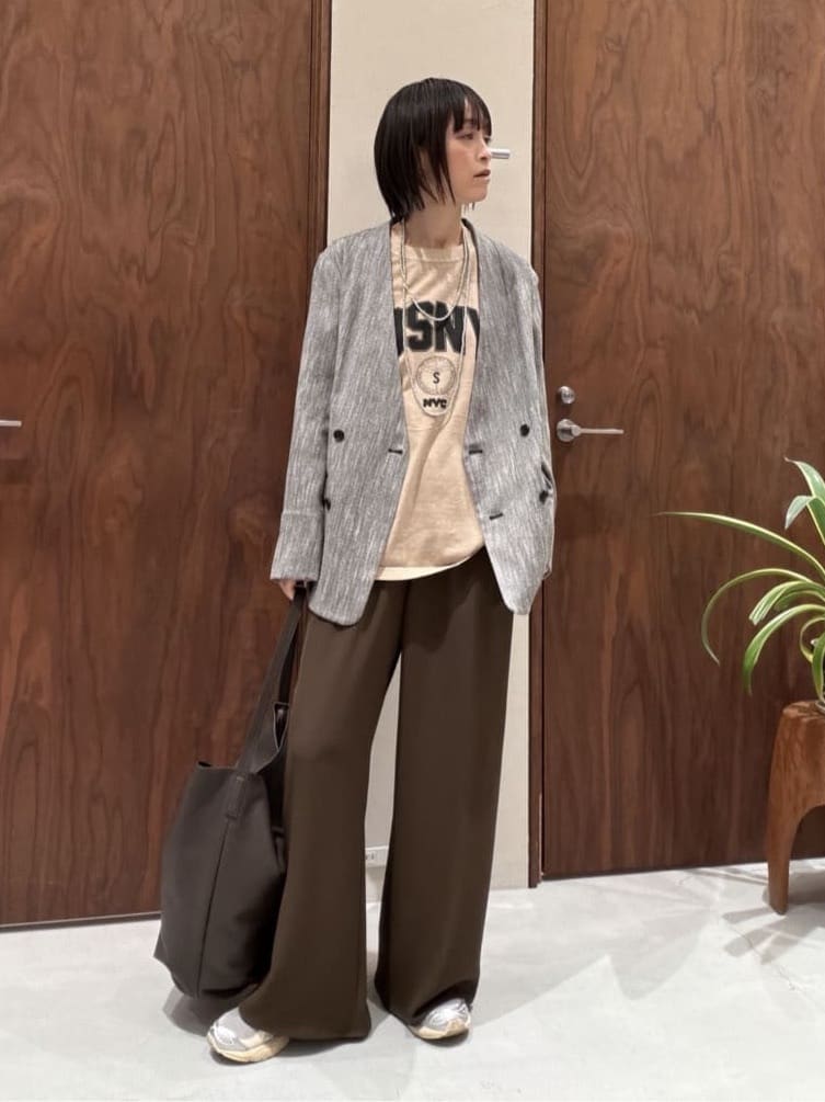 GALLARDAGALANTEの【即戦力パンツ】【3サイズ展開】ワイドイージーパンツを使ったコーディネートを紹介します。｜Rakuten Fashion(楽天ファッション／旧楽天ブランドアベニュー)6957981