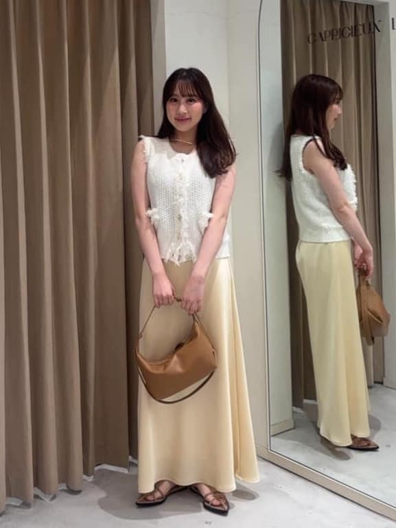 CAPRICIEUX LE'MAGE | ツイードライクフリンジベスト | Rakuten