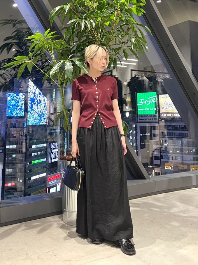 agnes b. | リネン ロングスカート 