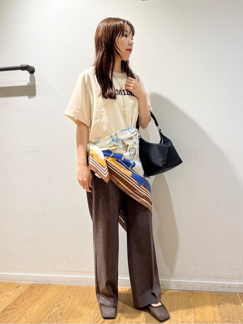 You　未着用　ルイヴィトン　ベージュ フレアパンツ　黒パンツ UNITED ARROWS green label relaxing | [size SHORT/TALLあり]ニーハイ