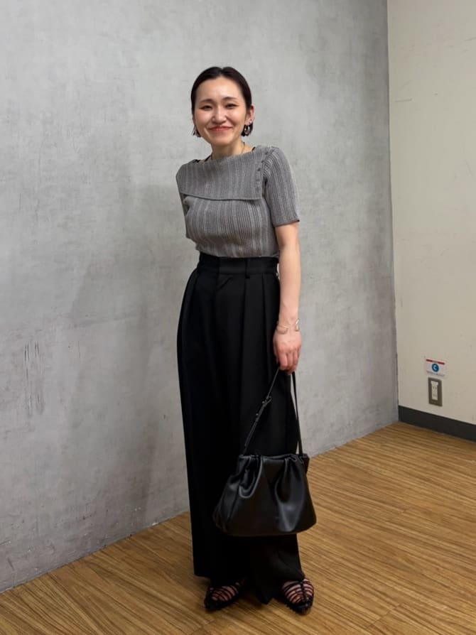 CAPRICIEUX LE'MAGE | ラップカラーリブニット | Rakuten Fashion(楽天