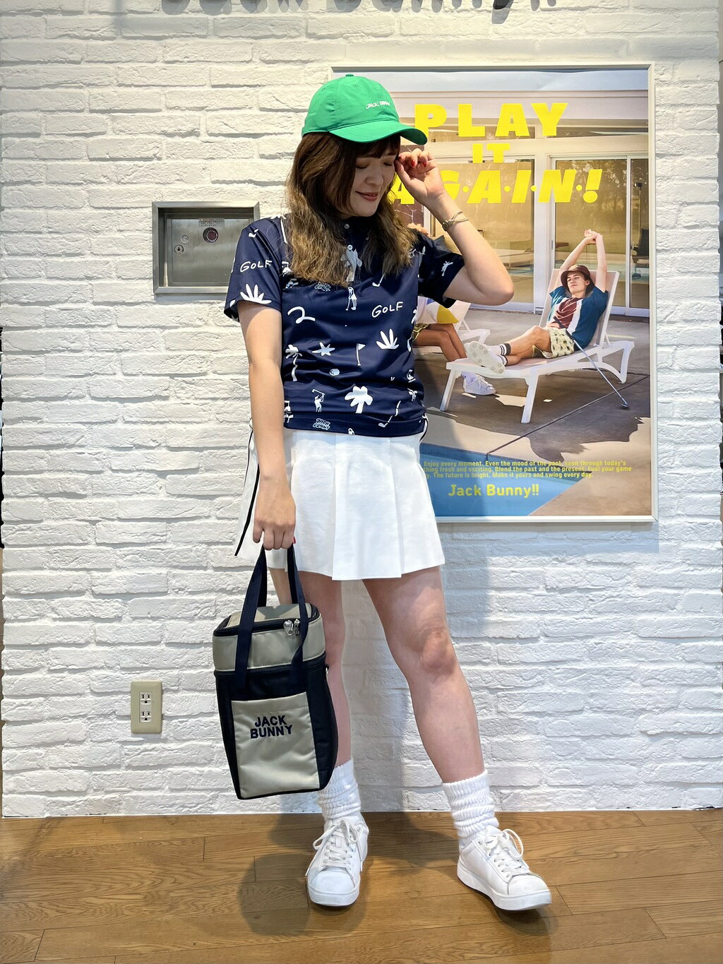 Jack Bunny!! | 総柄半袖ポロシャツ | Rakuten Fashion(楽天
