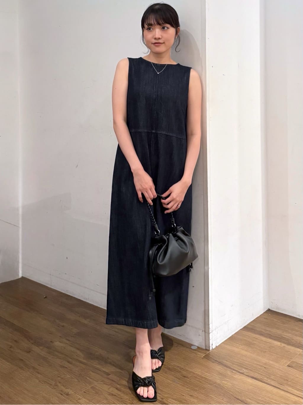 AZUL by moussy | 甘撚りデニムワンピース | Rakuten Fashion(楽天