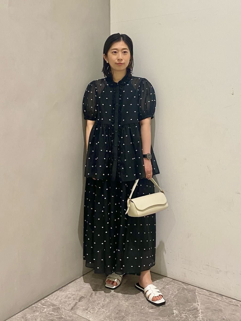 UNITED ARROWS | 2トーン ドット ジャガード フレアスカート | Rakuten