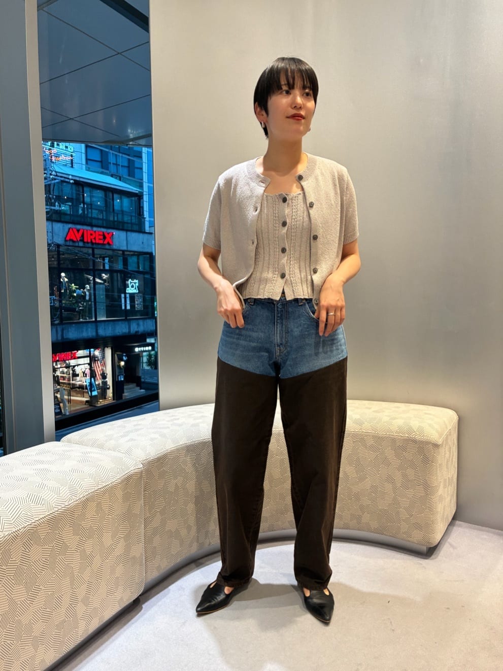 ＜6(ROKU)＞ノットヤーン ノースリーブ ニット 6(ROKU)＞ノットヤーン ノースリーブ ニット