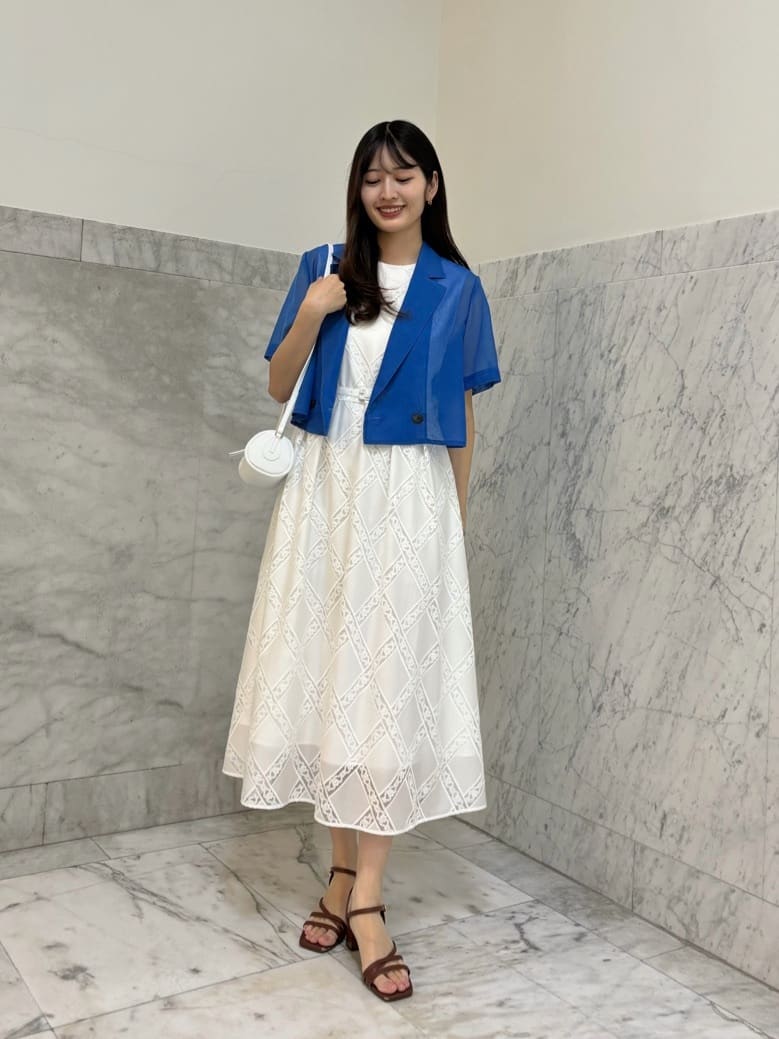 ANAYI | オーガンジーショートジャケット | Rakuten Fashion(楽天
