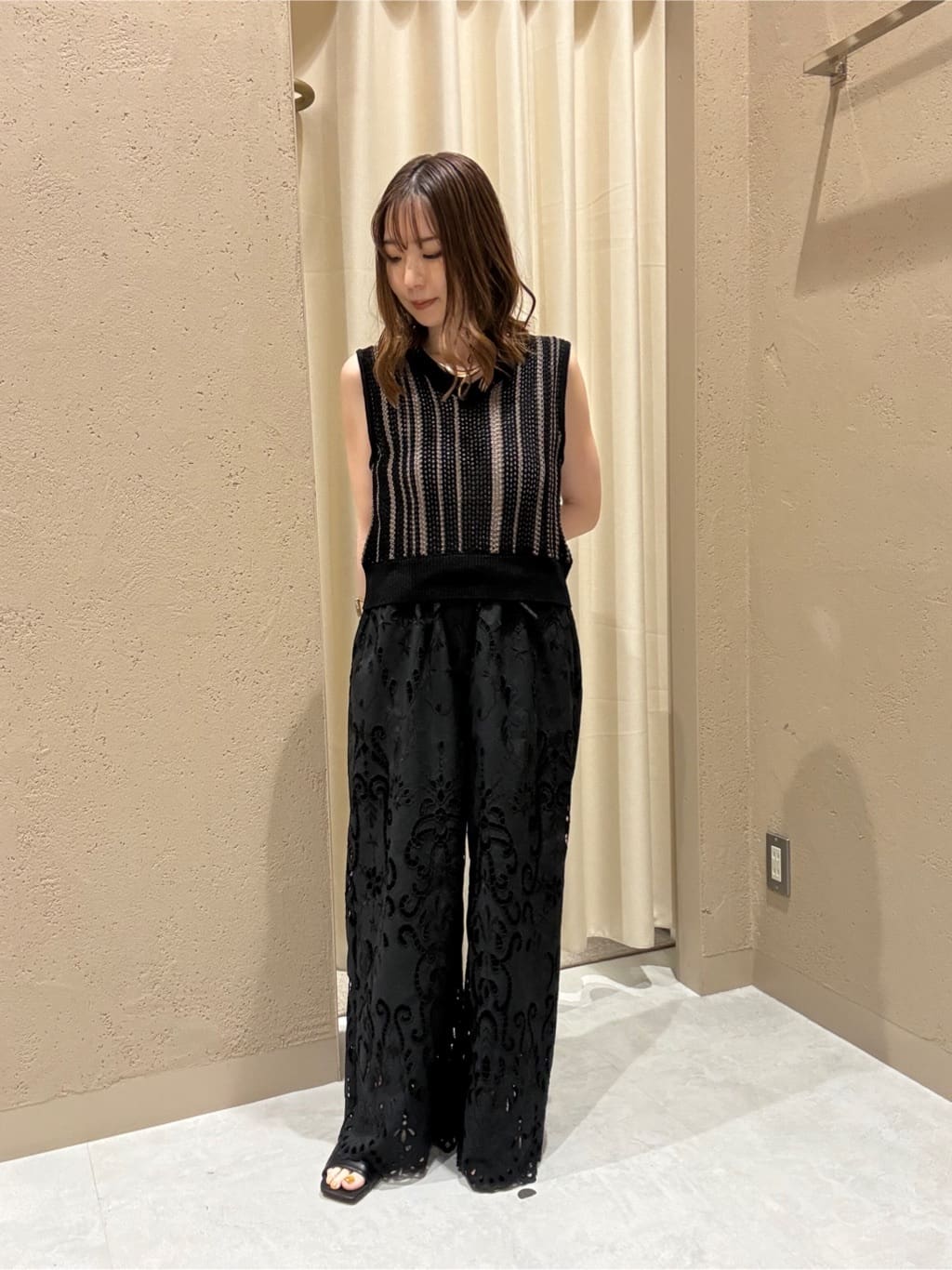Vin | カットワーク刺繍レースパンツ | Rakuten Fashion(楽天