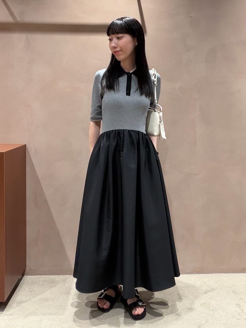 UNITED ARROWS | フィット&フレア ポロワンピース -ウォッシャブル