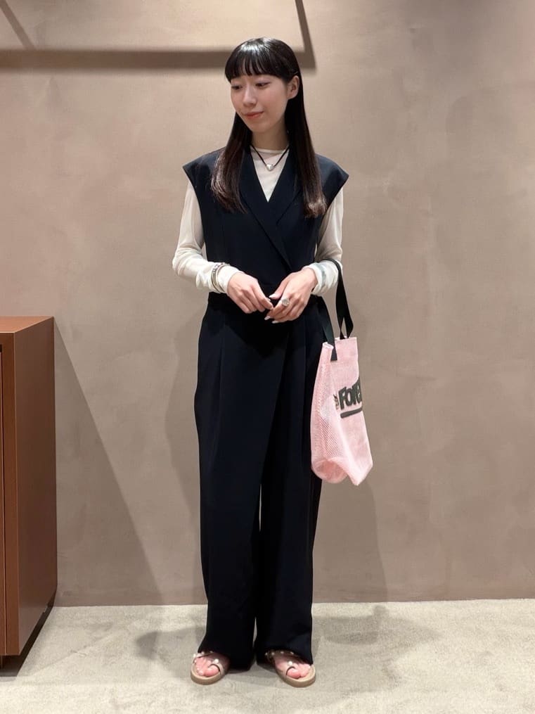 UNITED ARROWS | ツイル オールインワン -ストレッチ 防シワ 接触冷感