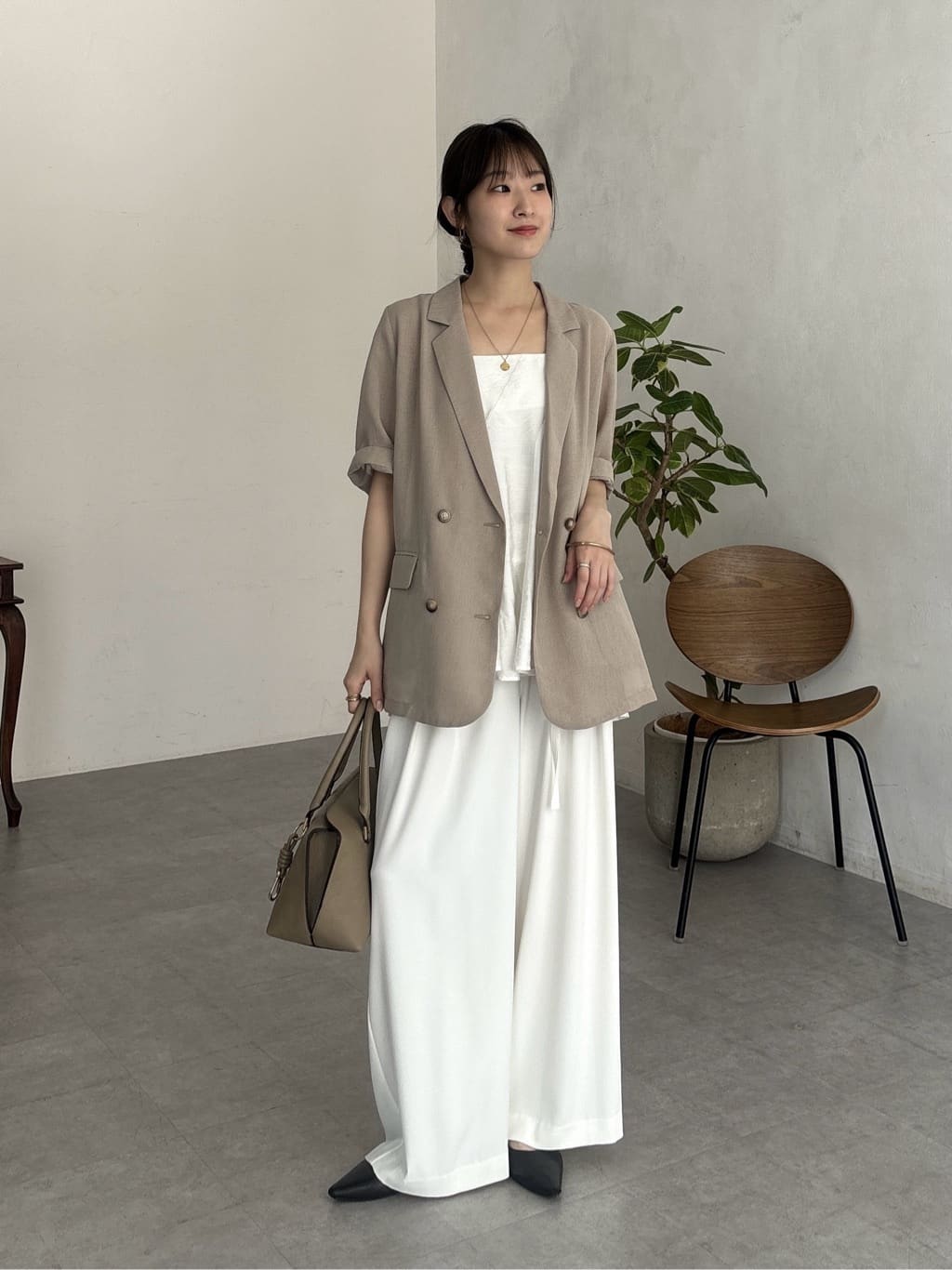 DOUDOU | ウォッシャブル5分袖シアーダブルジャケット | Rakuten