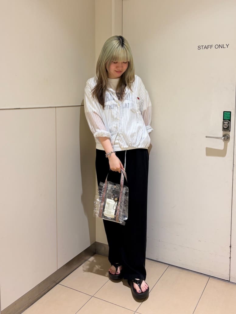 FREAK’S STOREのRED KAP  リネンレーヨン 紐付きイージーパンツ<セットアップ対応> S/M展開 全4色を使ったコーディネートを紹介します。｜Rakuten Fashion(楽天ファッション／旧楽天ブランドアベニュー)7270729
