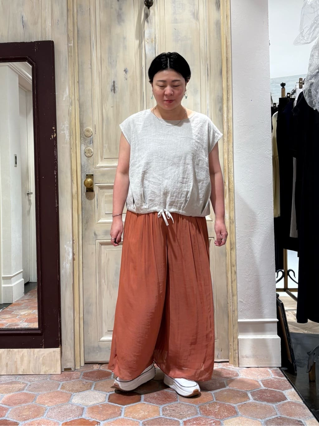 BEARDSLEY | NEWシワシフォンギャザーパンツ | Rakuten Fashion(楽天
