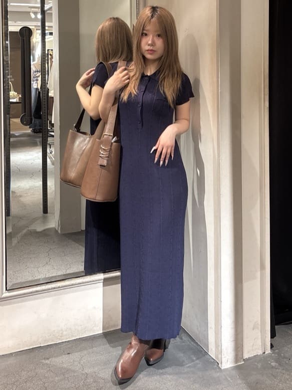 moussy | CABLE POLO KNIT ドレス | Rakuten Fashion(楽天ファッション