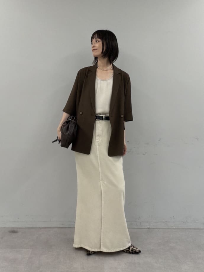 GALLARDAGALANTEの【セットアップ対応】リヨセルスリットスカートを使ったコーディネートを紹介します。｜Rakuten Fashion(楽天ファッション／旧楽天ブランドアベニュー)7271430